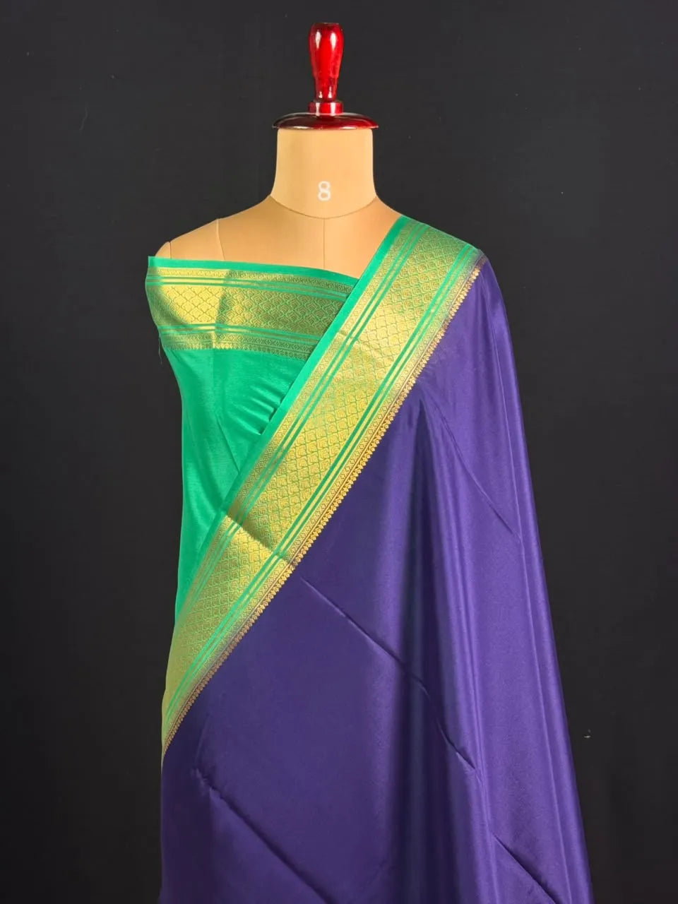 Traditional Zari Border pure Mysore Silk Saree