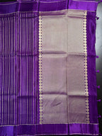 Viscose Crepe Satin Zari Border Saree