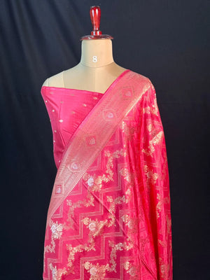 Beautiful Viscose Silk Saree for Wedding & Functions-(Vani viscose silk)