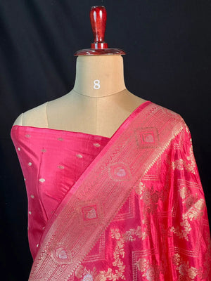 Beautiful Viscose Silk Saree for Wedding & Functions-(Vani viscose silk)