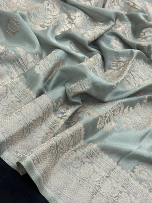 Semi Chiffon Saree for Women – Lightweight, Flowing Fabric for Daily & Party Wear-(Venice bouquet)