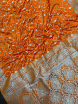 Traditional Semi Katan Silk Saree with Rich Banarasi Weave (venice Kataan)