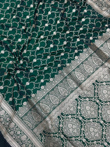 Traditional Semi Katan Silk Saree with Rich Banarasi Weave (venice Kataan)
