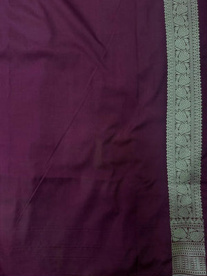 Traditional Semi Banarasi Kataan Silk Saree for Timeless Beauty (Venice Rabdi)