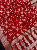 Traditional Semi Banarasi Kataan Silk Saree for Timeless Beauty (Venice Rabdi)