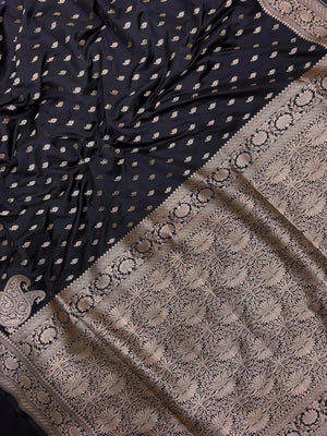 Traditional Semi Banarasi Kataan Silk Saree for Timeless Beauty (Venice Kataan) 