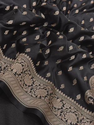 Traditional Semi Banarasi Kataan Silk Saree for Timeless Beauty (Venice Kataan) 