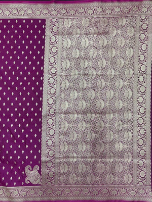 Traditional Semi Banarasi Kataan Silk Saree for Timeless Beauty (Venice Kataan) 