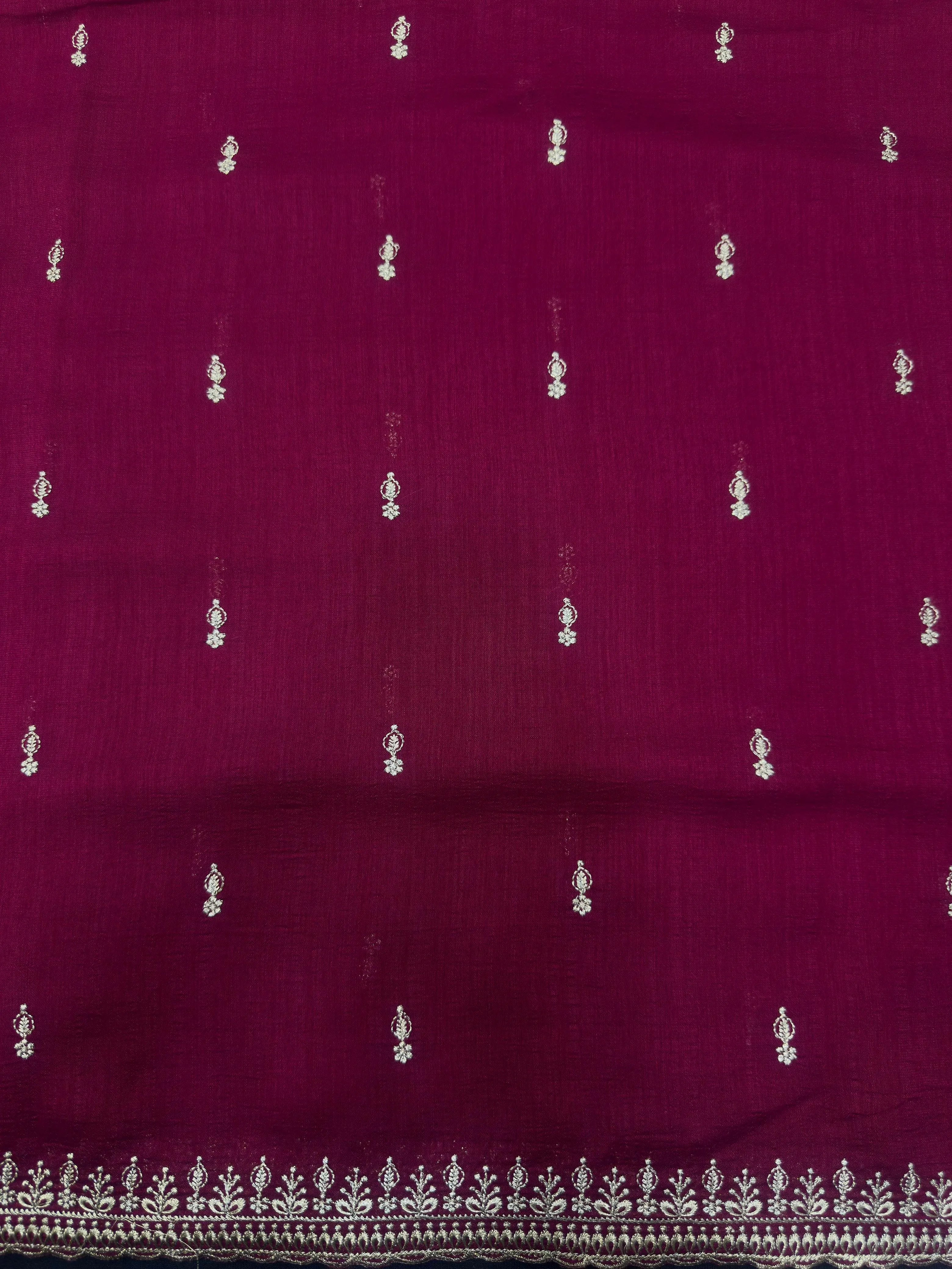 Designer Semi Banarasi Tussar Saree with Golden Zari Touch