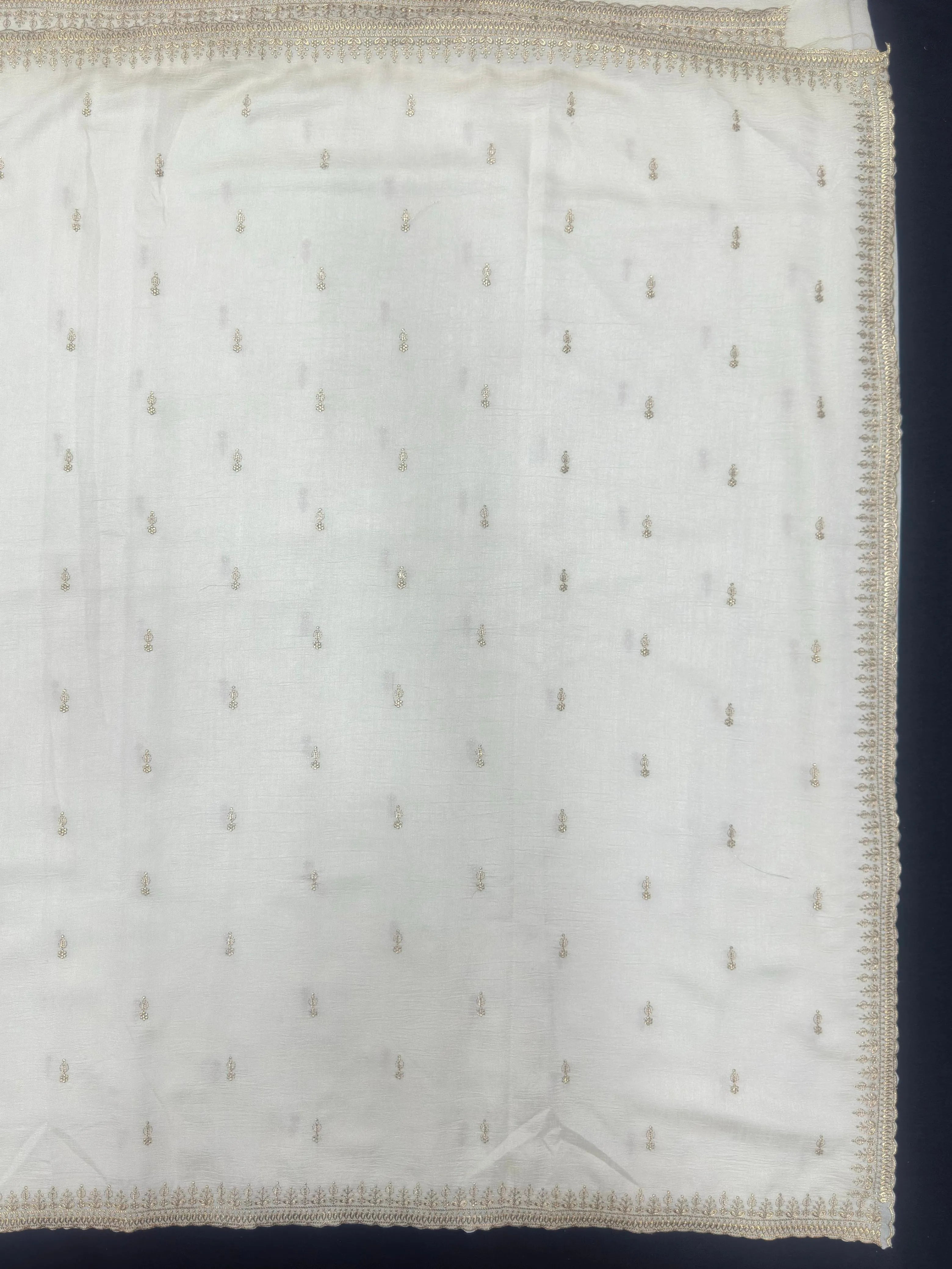 Designer Semi Banarasi Tussar Saree with Golden Zari Touch