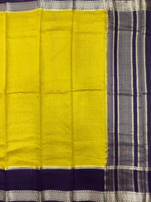 Classic Musk Chex Soft Silk Saree 