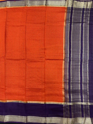 Classic Musk Chex Soft Silk Saree 