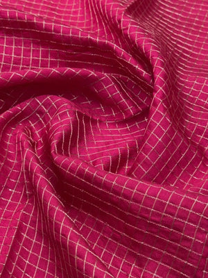 Classic Musk Chex Soft Silk Saree 