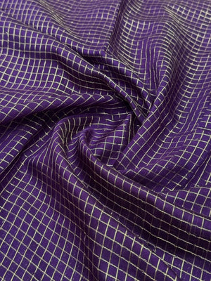 Classic Musk Chex Soft Silk Saree 