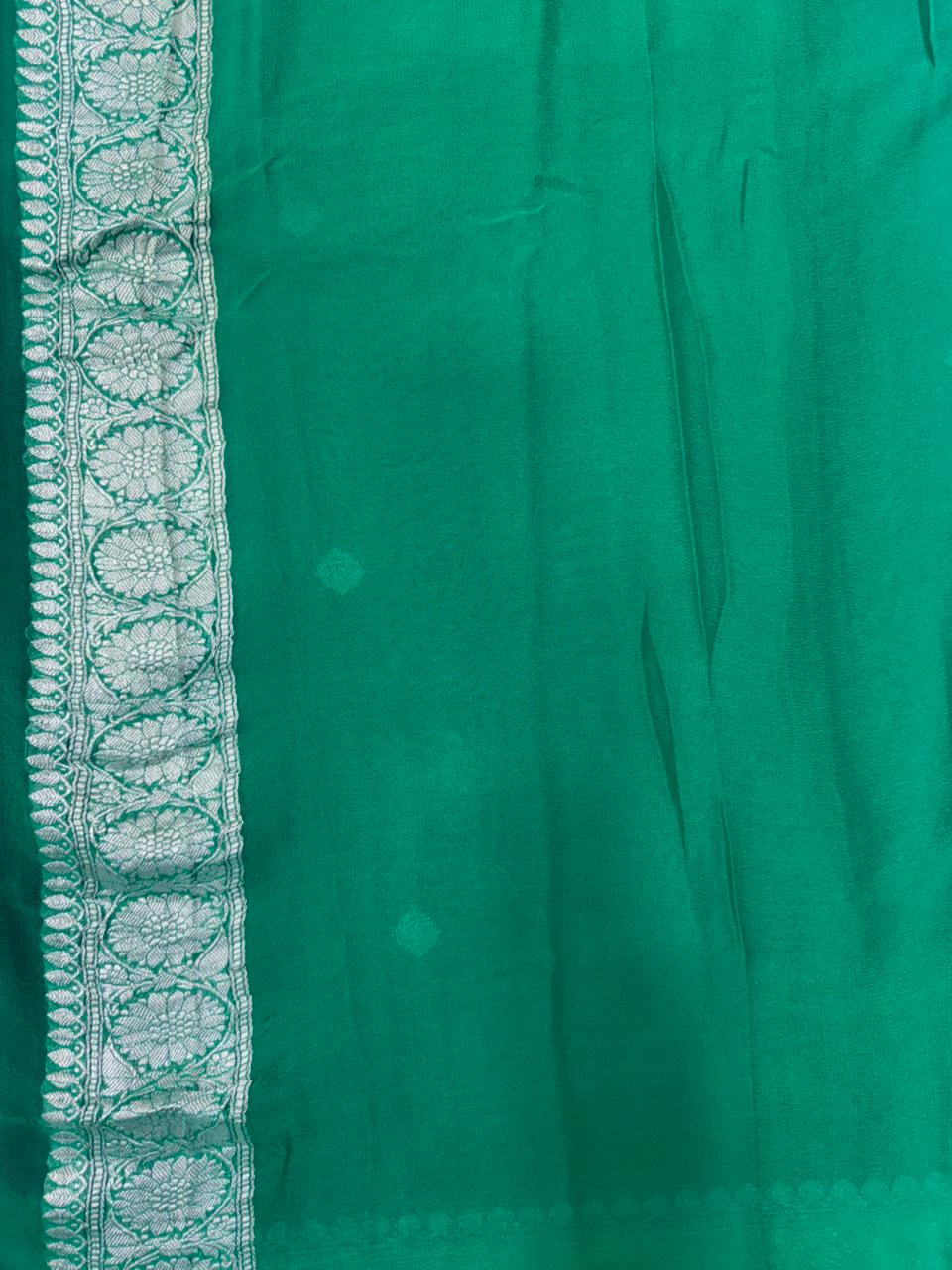 Banarasi Pure Khaddi Chiffon Saree