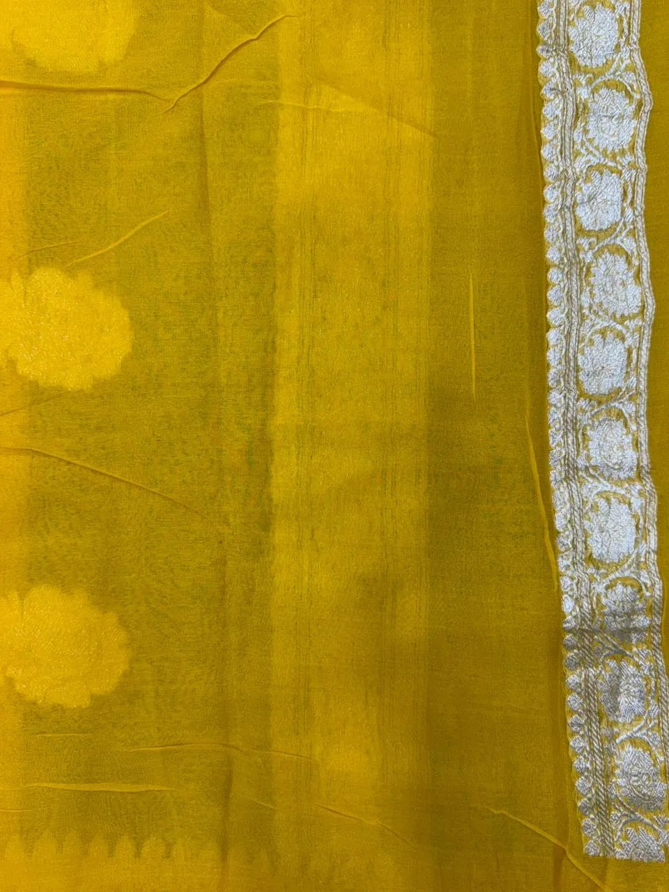 Banarasi Pure Khaddi Chiffon Saree