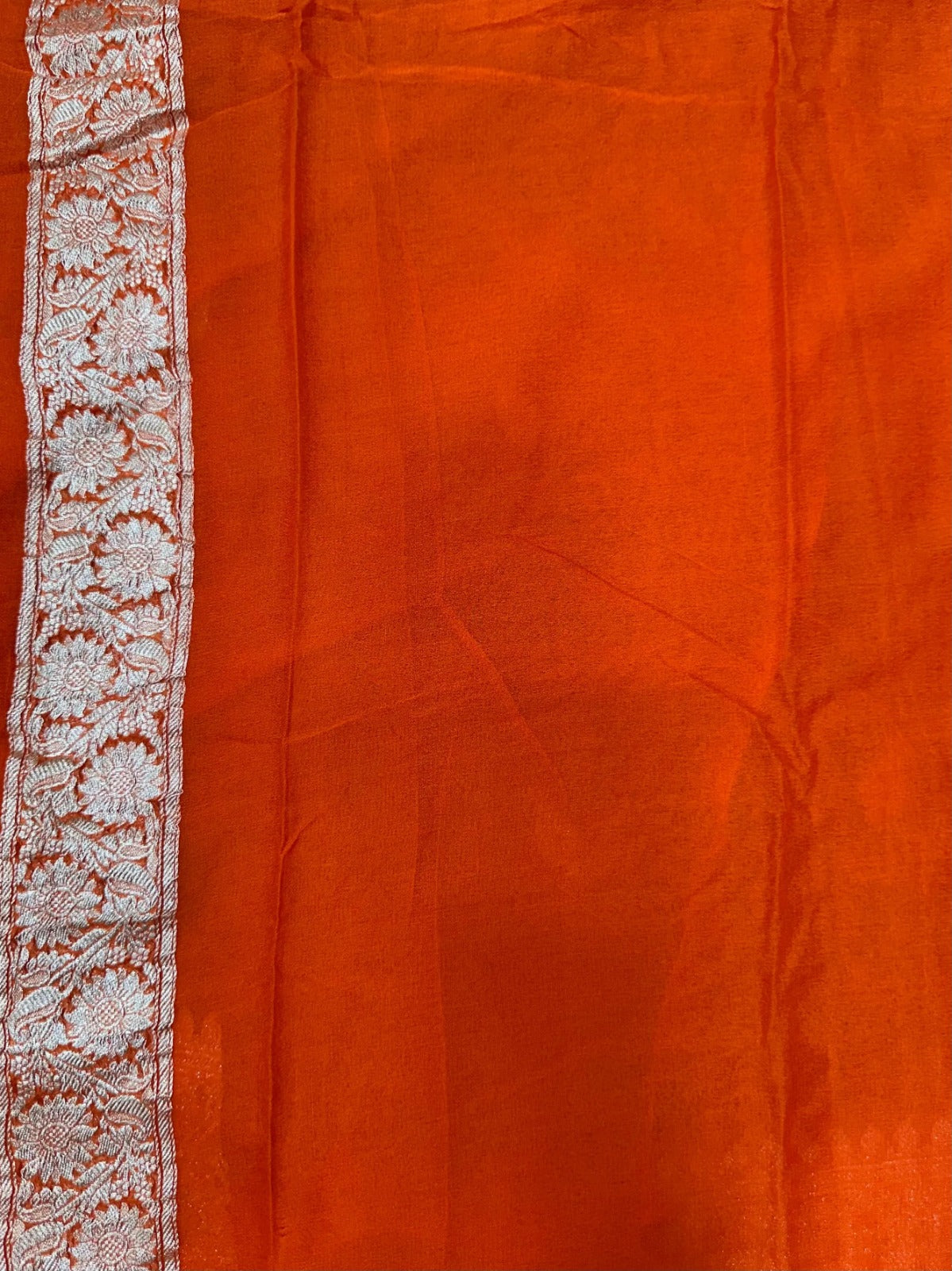 Banarasi Pure Khaddi Chiffon Saree 