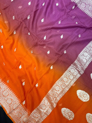 Banarasi Pure Khaddi Chiffon Saree 