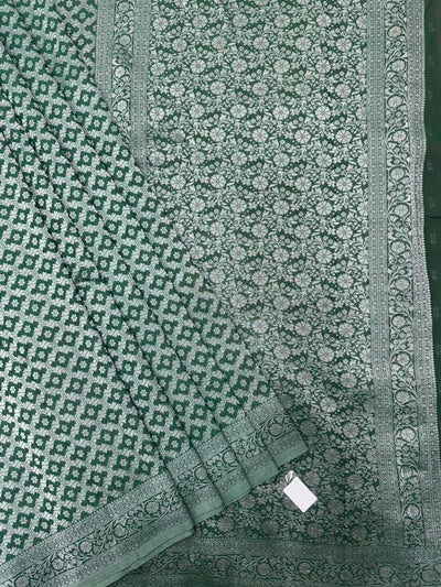 Wonderla-Fancy Zari Weaving Georgette Saree 