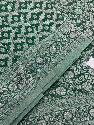 Wonderla-Fancy Zari Weaving Georgette Saree 