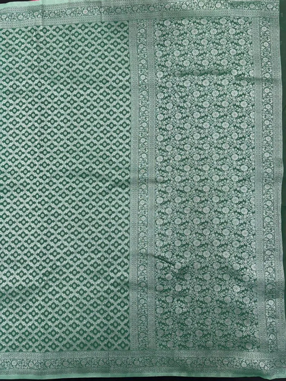 Wonderla-Fancy Zari Weaving Georgette Saree 