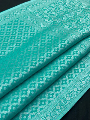 Wonderla-Fancy Zari Weaving Georgette Saree 