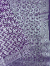 Wonderla-Fancy Zari Weaving Georgette Saree 