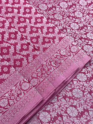 Wonderla-Fancy Zari Weaving Georgette Saree 