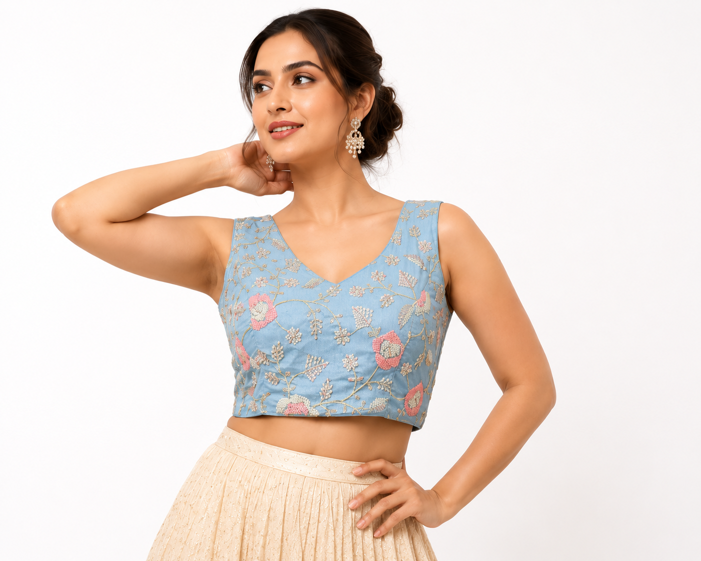 Exclusive Zardozi Kardana Heavy Work Readymade Blouse