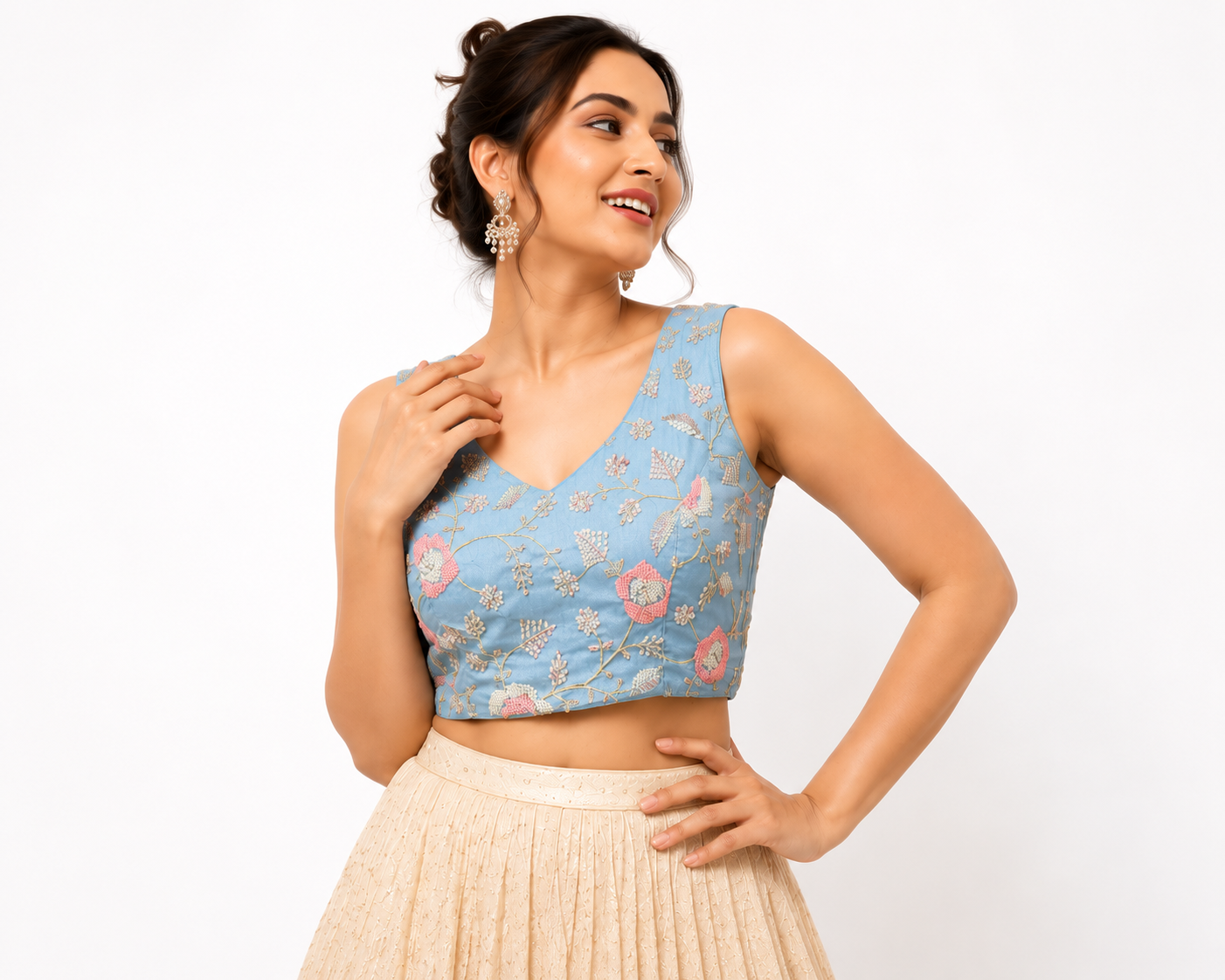 Exclusive Zardozi Kardana Heavy Work Readymade Blouse