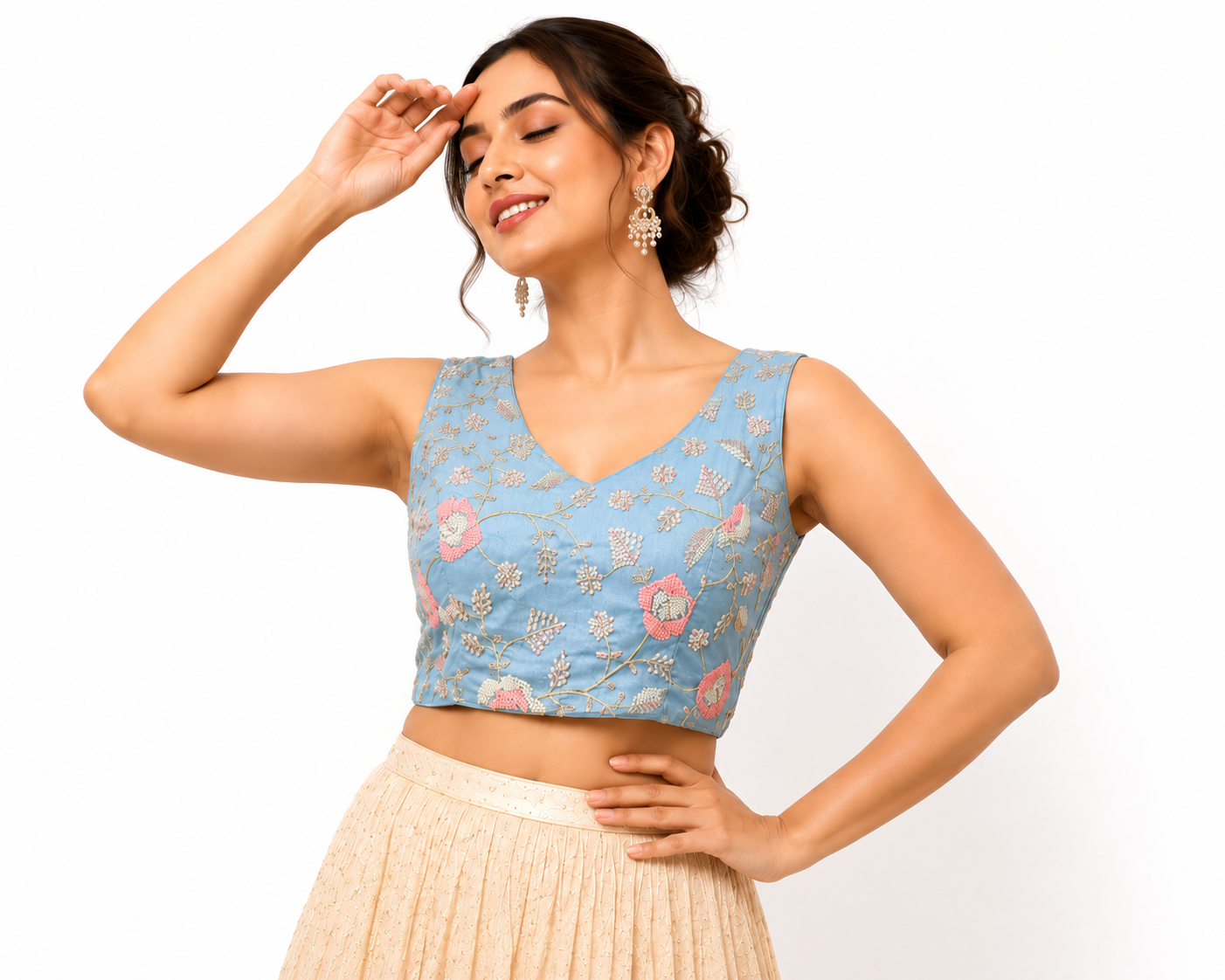 Exclusive Zardozi Kardana Heavy Work Readymade Blouse