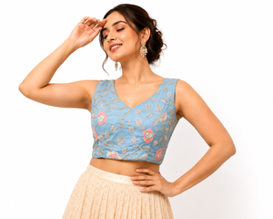 Exclusive Zardozi Kardana Heavy Work Readymade Blouse