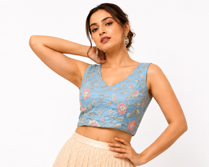Exclusive Zardozi Kardana Heavy Work Readymade Blouse
