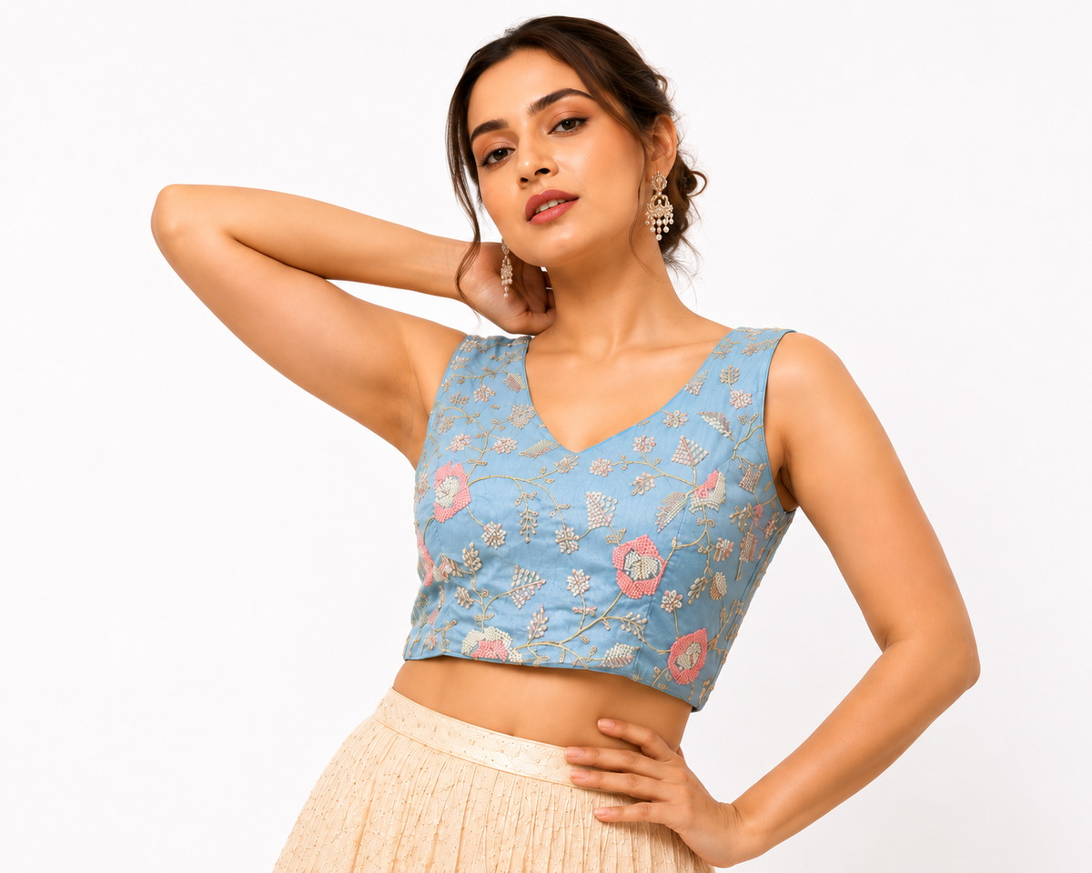 Exclusive Zardozi Kardana Heavy Work Readymade Blouse