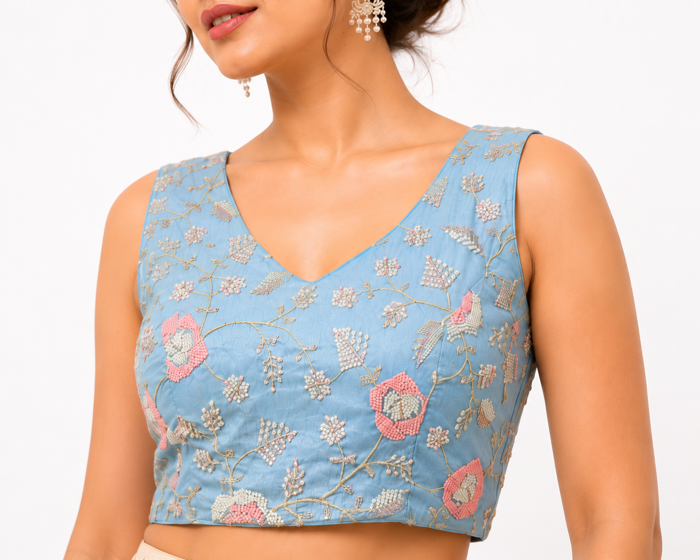 Exclusive Zardozi Kardana Heavy Work Readymade Blouse
