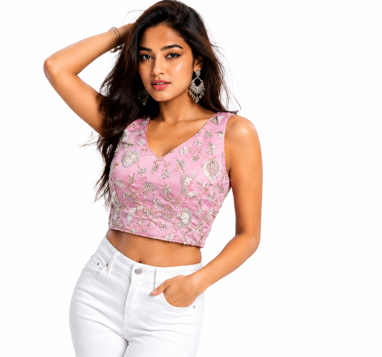 Exclusive Zardozi Kardana Heavy Work Readymade Blouse