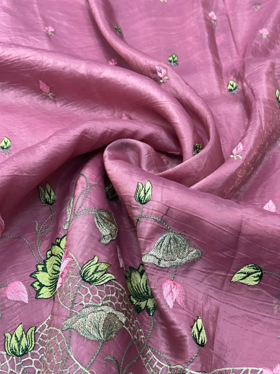 Everyday Royalty Paper Silk Saree-(Zaitoon silk )