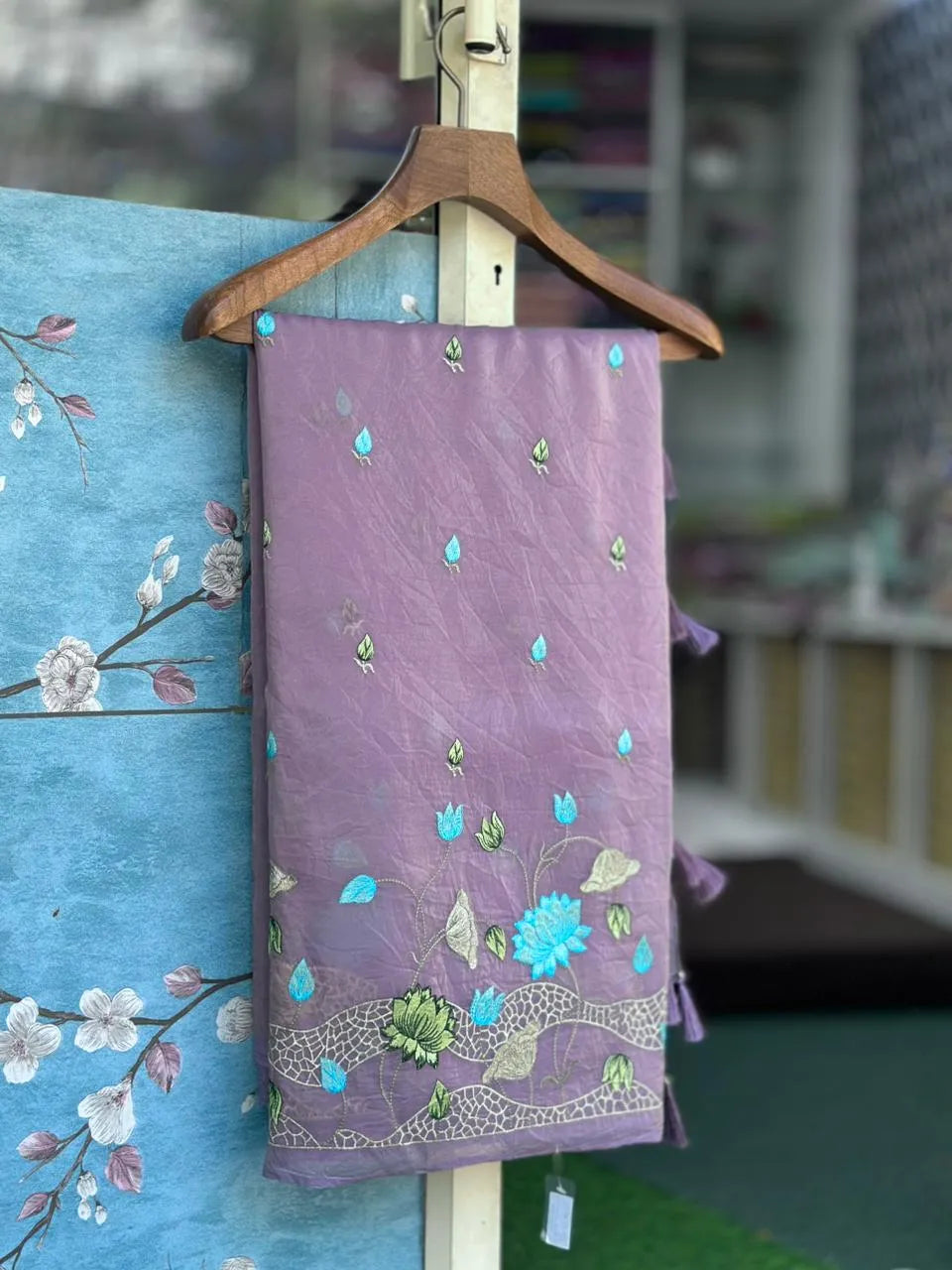 Everyday Royalty Paper Silk Saree-(Zaitoon silk )