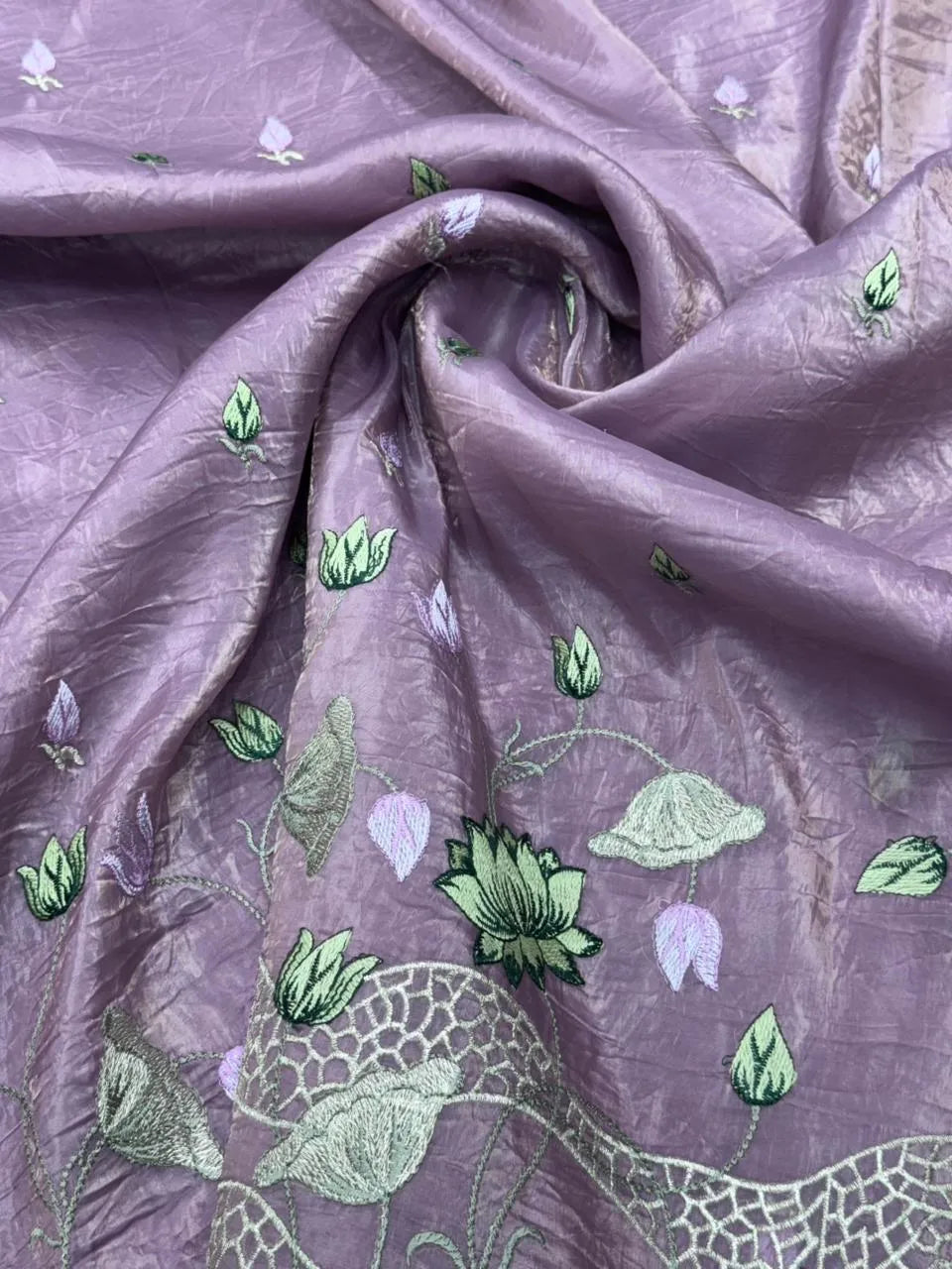 Everyday Royalty Paper Silk Saree-(Zaitoon silk )