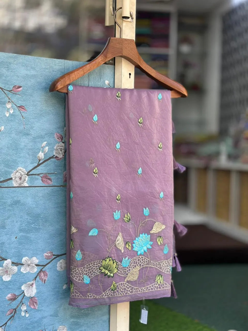 Everyday Royalty Paper Silk Saree-(Zaitoon silk )