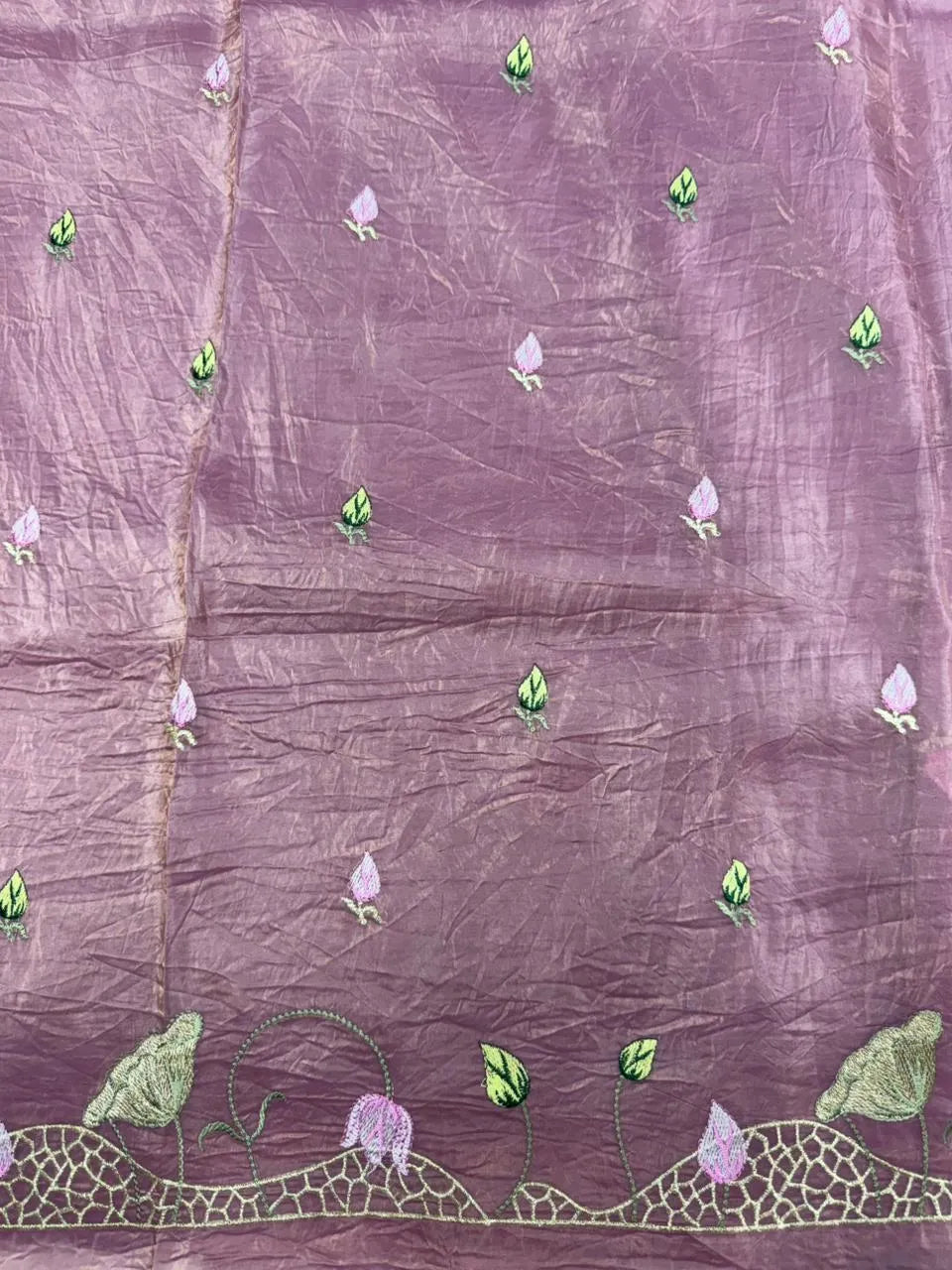 Everyday Royalty Paper Silk Saree-(Zaitoon silk )