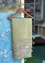 Everyday Royalty Paper Silk Saree-(Zaitoon silk )