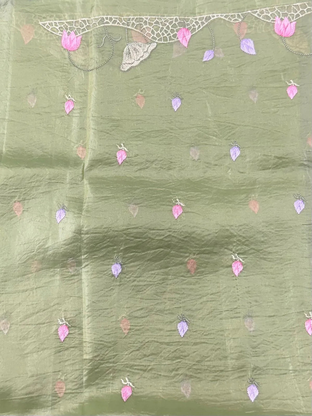 Everyday Royalty Paper Silk Saree-(Zaitoon silk )