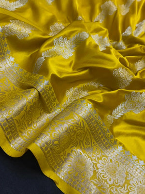 Designer Satin Crepe Saree: Soft Sheen & Rich Fall (Zara Crape)