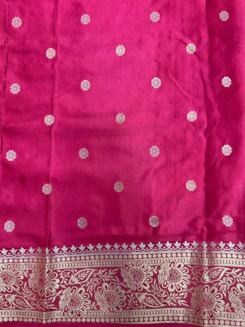 Designer Satin Crepe Saree: Soft Sheen & Rich Fall (Zara Crape)