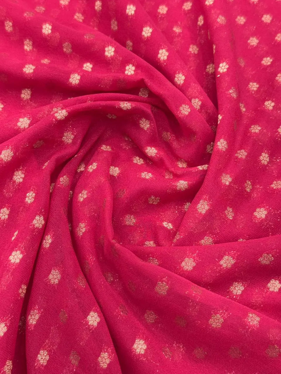 Handwoven Georgette Buta Saree