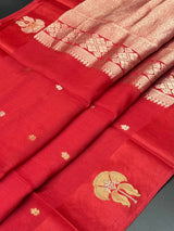 Queenly Drape Authentic Raw Silk Saree