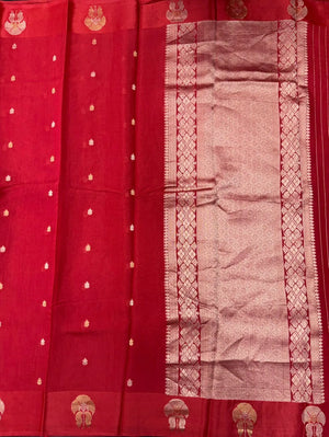 Queenly Drape Authentic Raw Silk Saree