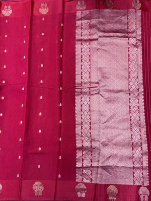 Queenly Drape Authentic Raw Silk Saree