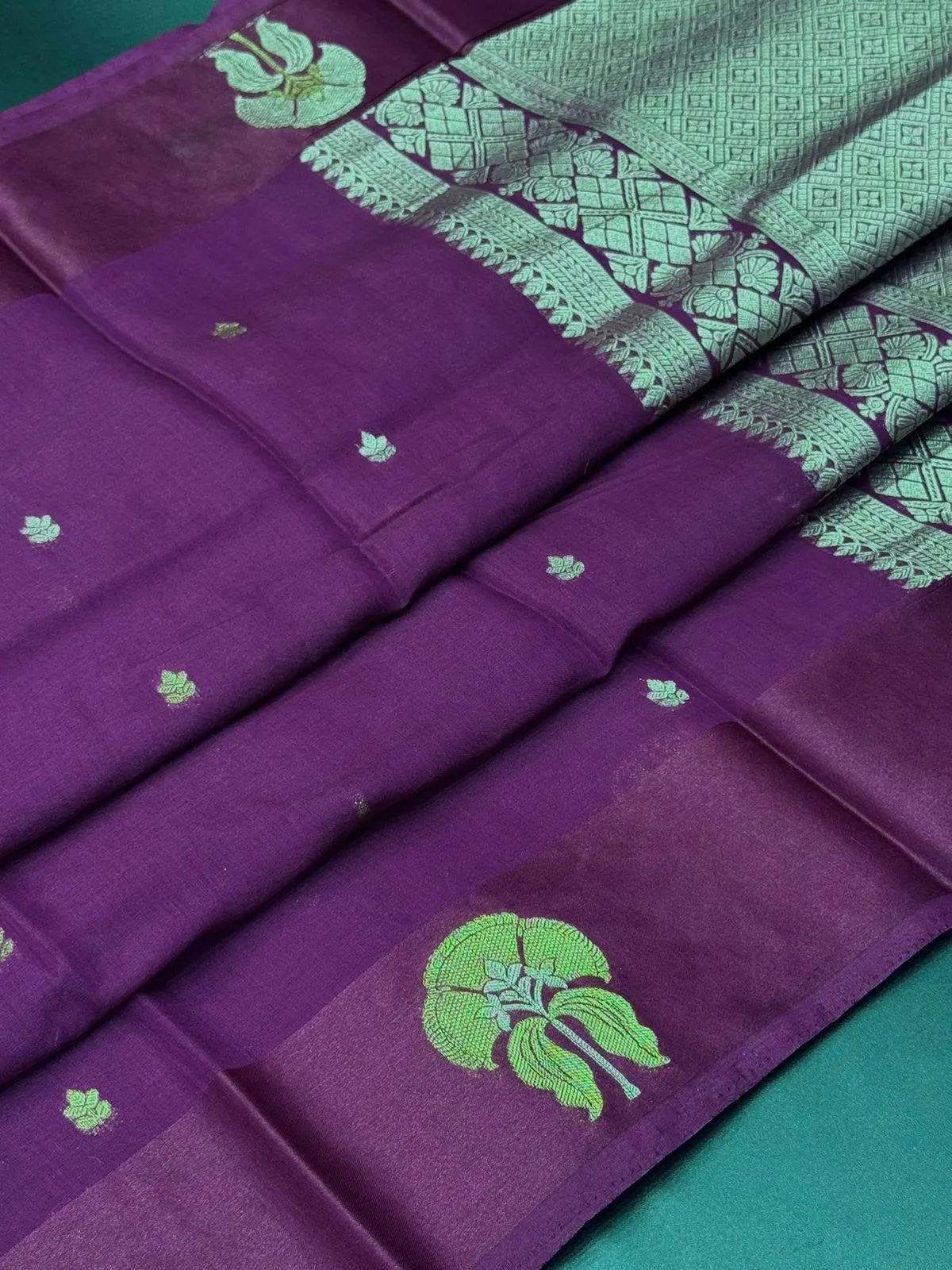 Queenly Drape Authentic Raw Silk Saree